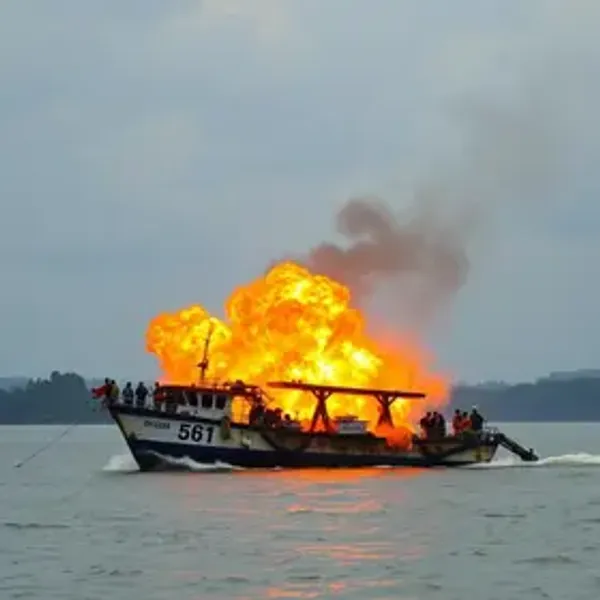 VÍDEO: barco explode durante abastecimento no Amazonas