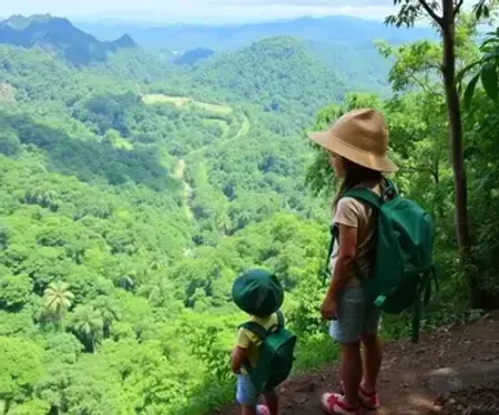 Trilhas na Amazônia com crianças: cuidados e experiências leves